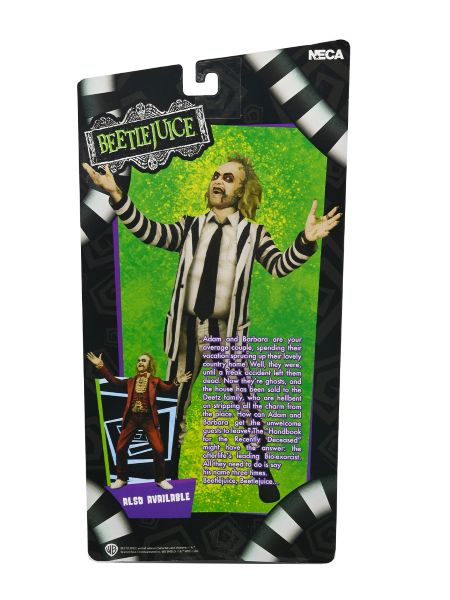 BEETLEJUICE (1988) – BLACK & WHITE STRIPED SUIT BEETLEJUICE – 7″ SCALE ACTION FIGURE