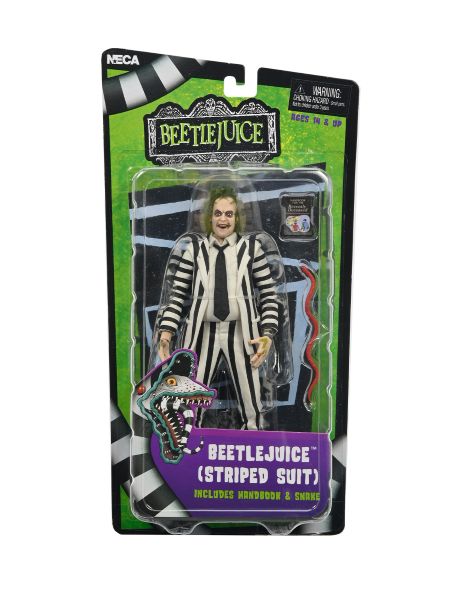 BEETLEJUICE (1988) – BLACK & WHITE STRIPED SUIT BEETLEJUICE – 7″ SCALE ACTION FIGURE