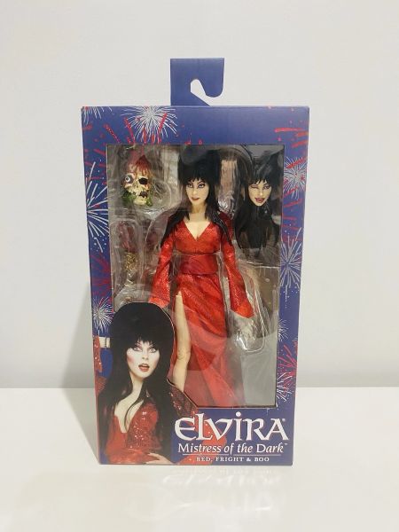 ELVIRA – RED, FRIGHT & BOO CLOTHED FIGURINE
