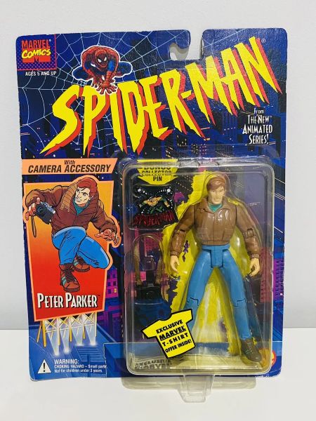Marvel Comics Spider-Man Peter Parker Action Figure 1994 Toy Biz