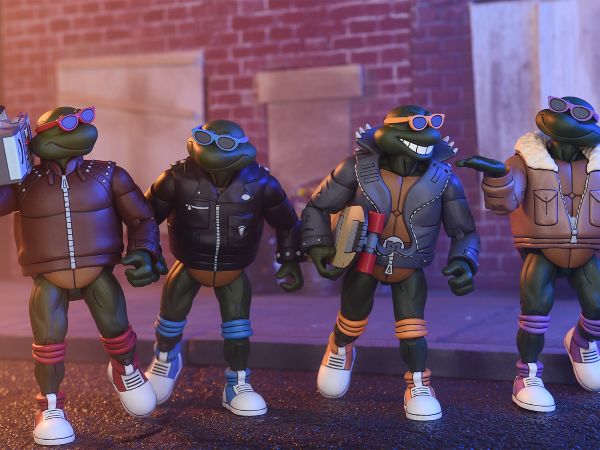 TMNT (CARTOON) PUNK TURTLES 4 PACK – 7″ SCALE ACTION FIGURES