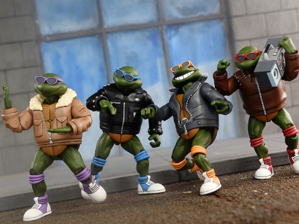 TMNT (CARTOON) PUNK TURTLES 4 PACK – 7″ SCALE ACTION FIGURES