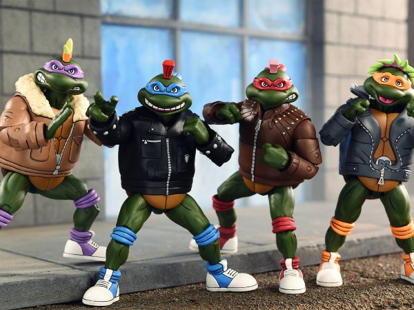 TMNT (CARTOON) PUNK TURTLES 4 PACK – 7″ SCALE ACTION FIGURES