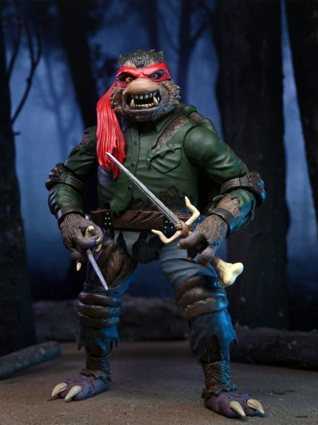 TMNT ULTIMATE RAPHAEL AS THE WOLFMAN – UNIVERSAL MONSTERS X TMNT – 7″ SCALE ACTION FIGURE