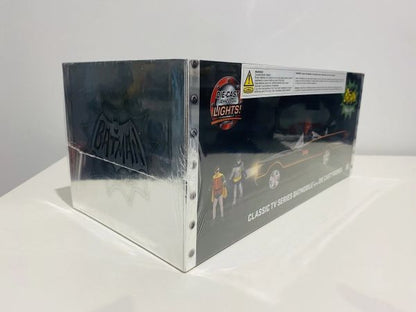 Jada Toys-Hollywood Rides 1966 Tv Series Batman Mobile 1:18 With Lights Figures