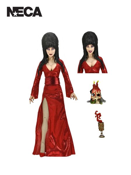 ELVIRA – RED, FRIGHT & BOO CLOTHED FIGURINE