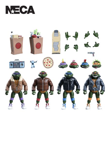 TMNT (CARTOON) PUNK TURTLES 4 PACK – 7″ SCALE ACTION FIGURES
